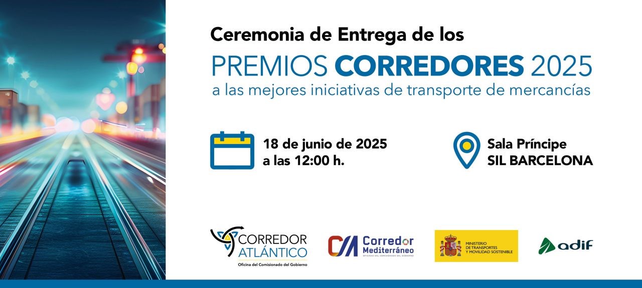 Entregados los “Premios Corredores” a iniciativas innovadoras en promover las mercancías por ferrocarril y la multimodalidad