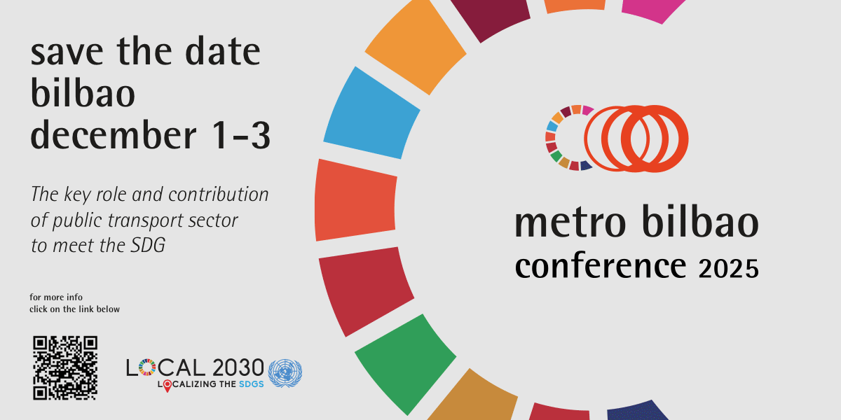 Congreso internacional “The Key Role and Contribution of the Public Transport Sector to Meet the SDGs. Bilbao, 1-2 y 3 de diciembre