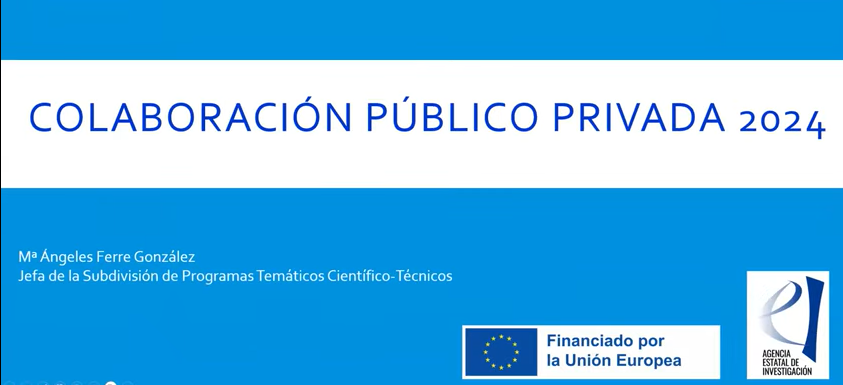 Disponible el video del webinario sobre la convocatoria de proyectos de colaboracin pblico-privada